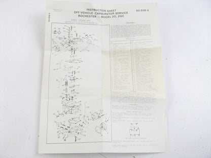 Wells CK473 Carburetor Rebuild Repair Kit 1975-1977 GM Rochester 2-BBL 2G 2GC