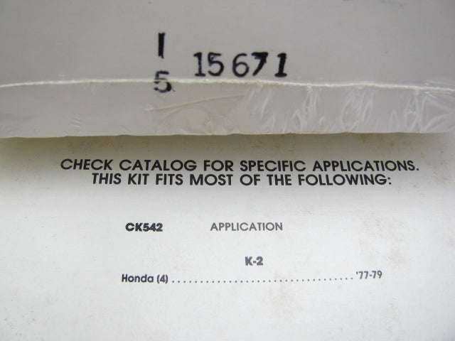 Wells CK542 Carburetor Repair Kit 1977-1979 Honda Civic 1.2L 2BBL
