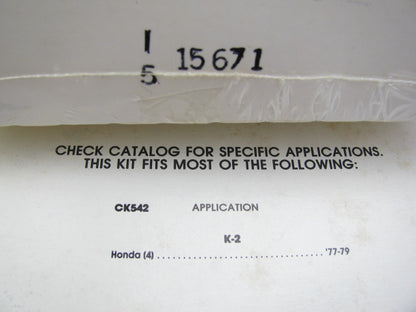 Wells CK542 Carburetor Repair Kit 1977-1979 Honda Civic 1.2L 2BBL