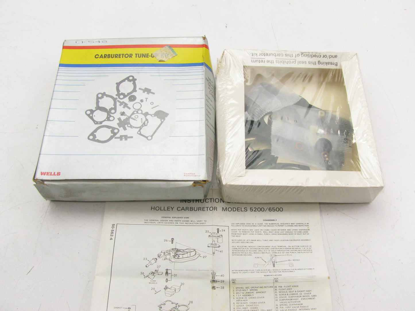 Wells CK548 Carburetor Rebuild Kit 1977-1981 Ford For Holley 2-BBL 5200C
