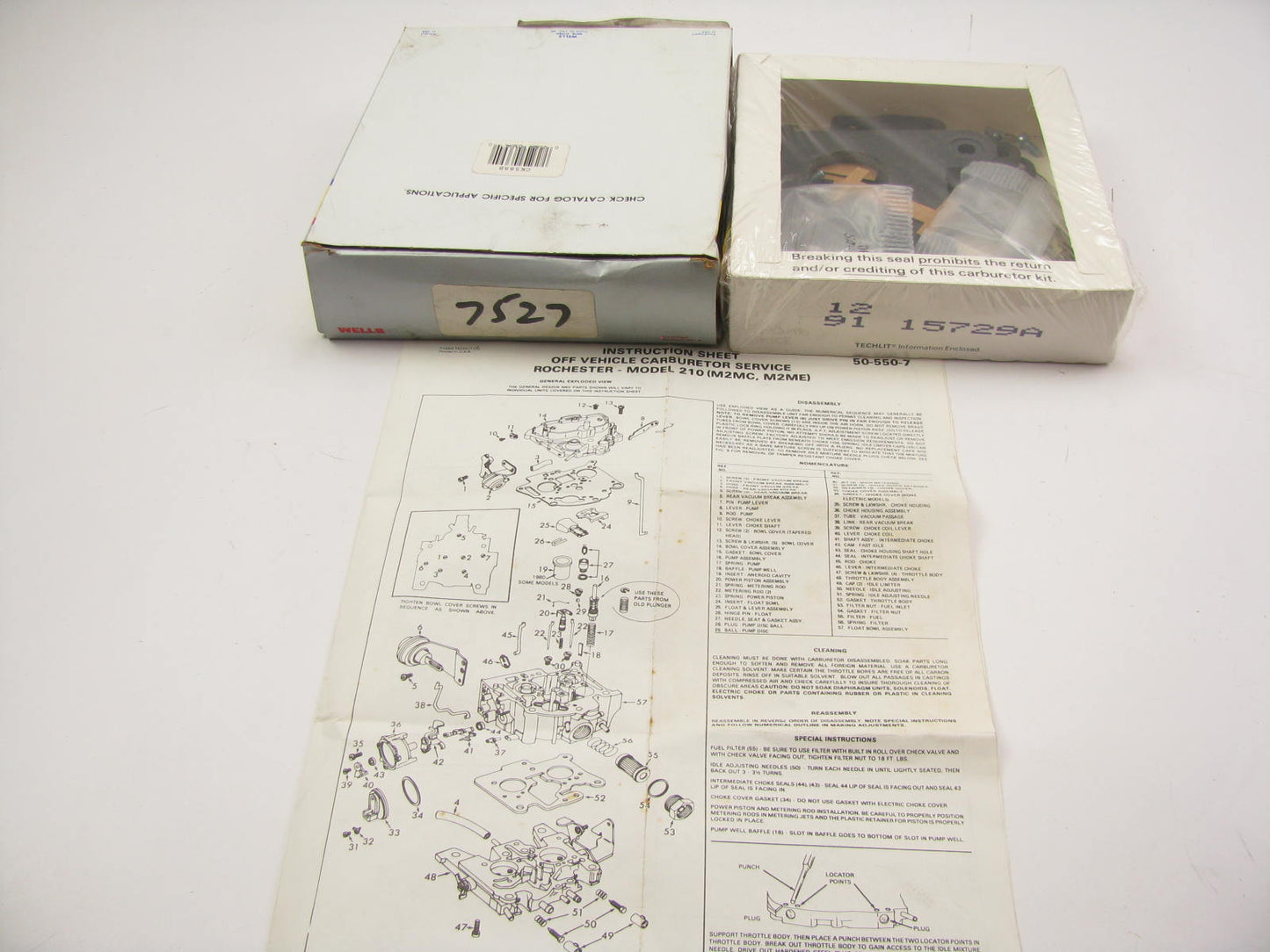 Wells CK588B Carburetor Rebuild Kit for 1979 GM Rochester 2-BBL M2MC