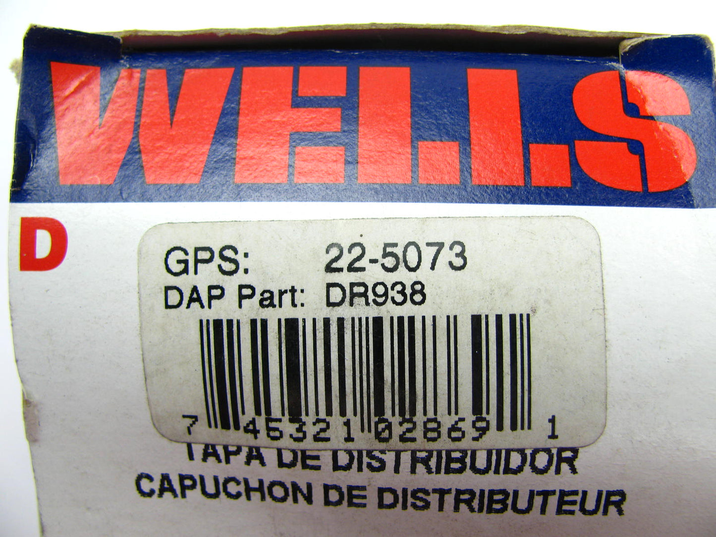 Wells DR938 Ignition Distributor Cap