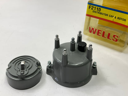 Wells F2110 Ignition Distributor Cap And Rotor Kit