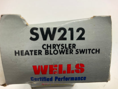 Wells SW212 HVAC Blower Control Switch