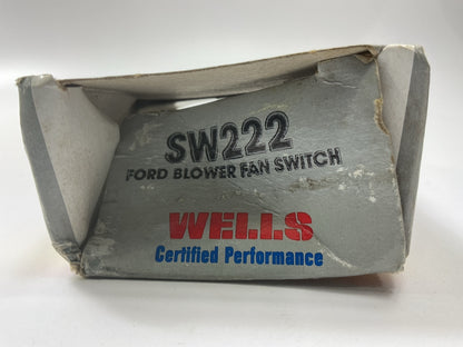 Wells SW222 HVAC Blower Control Switch