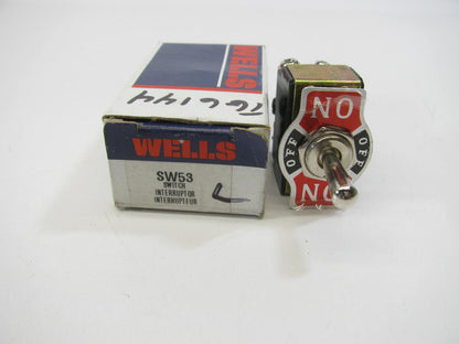 Wells SW53 HEAVY DUTY Metal Toggle Switch 6-terminal