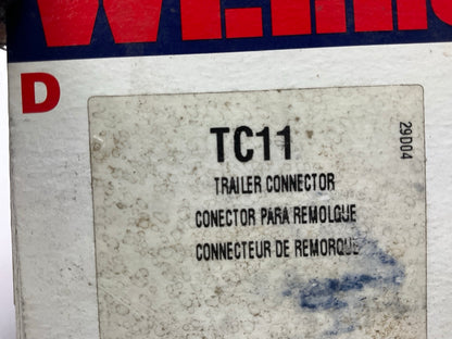 Wells TC11 Chrome Trailer Connector, 1-4 Pole, Male & Female