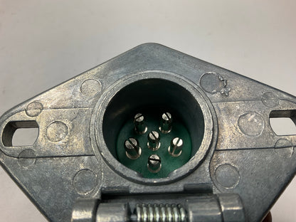 Wells TC125 6-way 6-pin Round Trailer Connector