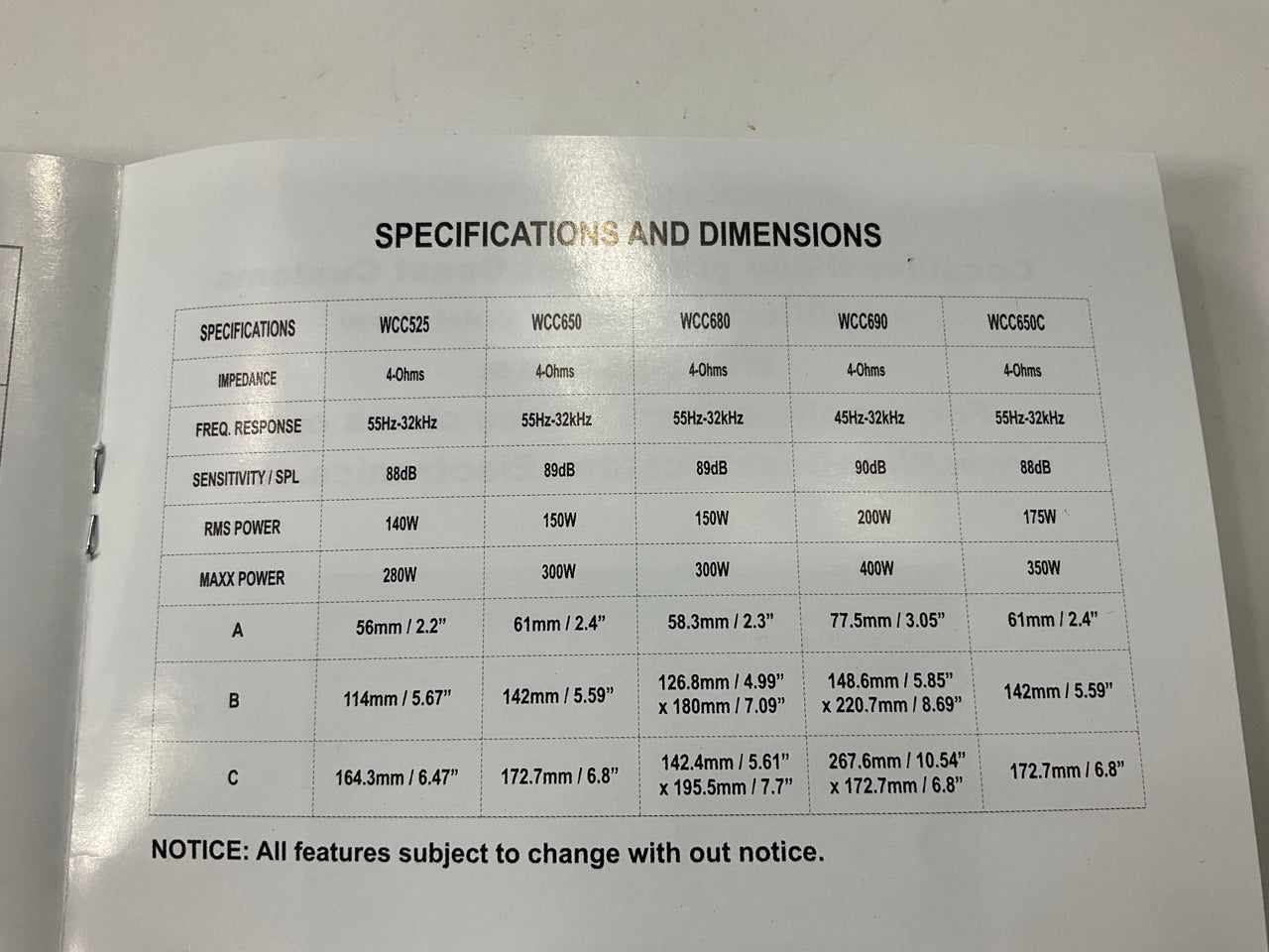 West Coast Customs WCC690 6'' X 9'' Coaxial Speakers, 400 Watts