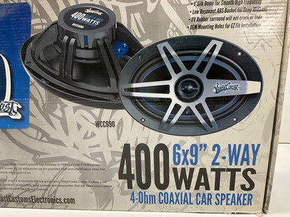 West Coast Customs WCC690 6'' X 9'' Coaxial Speakers, 400 Watts