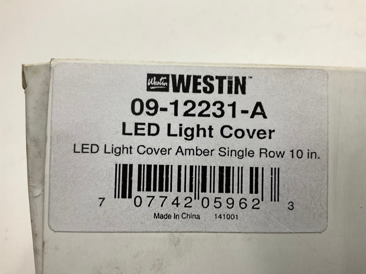 Westin 09-12231A Single Row 10'' LED Light Bar Cover In Amber