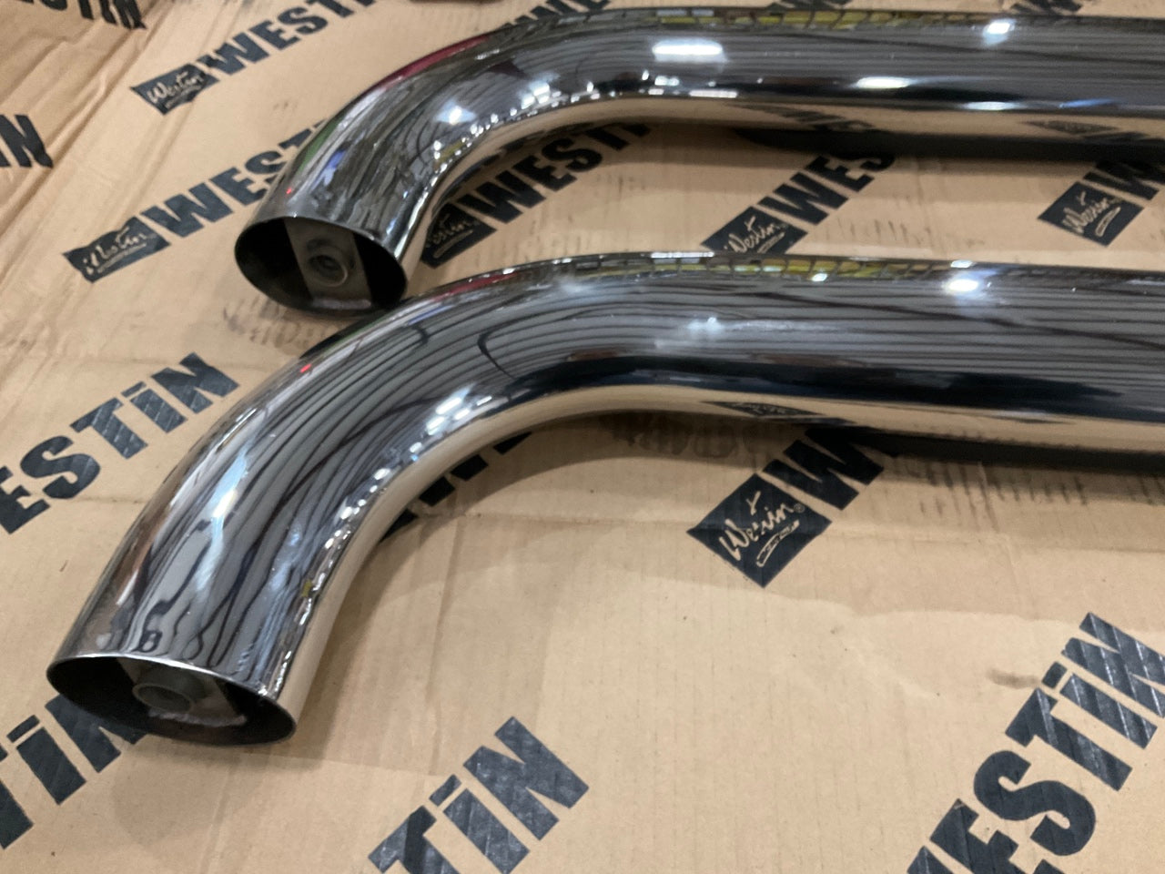 MISSING HARDWARE Westin 21-3820 Polished Stainless Steel 4'' Oval Nerf Step Bars