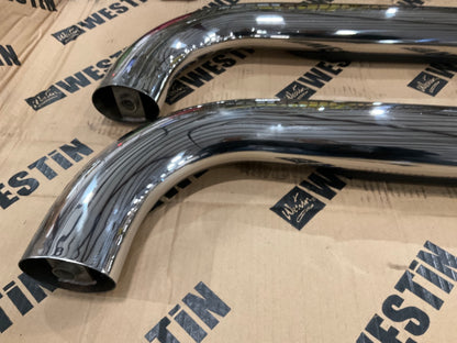 MISSING HARDWARE Westin 21-3820 Polished Stainless Steel 4'' Oval Nerf Step Bars