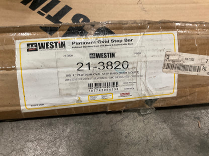 MISSING HARDWARE Westin 21-3820 Polished Stainless Steel 4'' Oval Nerf Step Bars