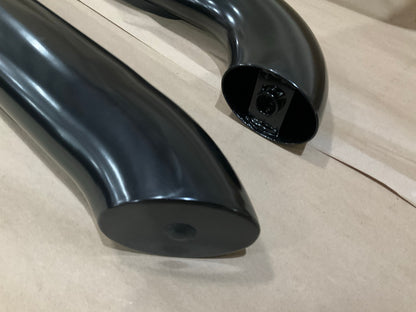 Westin 24-54325 Platinum 4 Inch Oval Wheel-to-Wheel Step Bars, Black