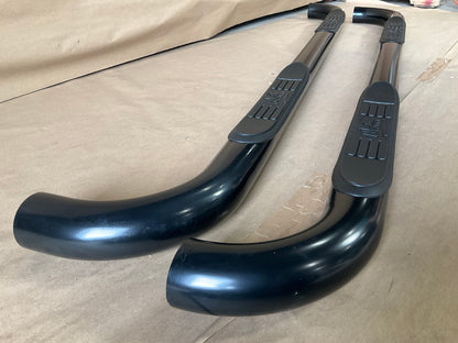 Westin 25-1255 Signature 3'' Round Cab Length Dual Step Nerf Bars, Black