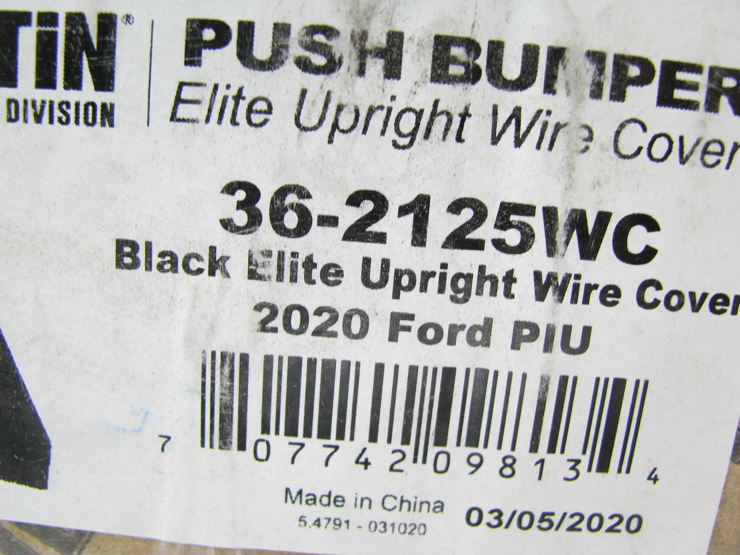 Westin 2020-2021 Ford Police Interceptor Push Bumper  Wire Cover -  36-2125WC