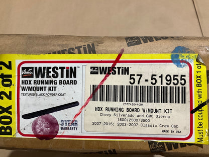Westin 57-51955 HDX Diamond Tread Running Boards W/ Mount Kit
