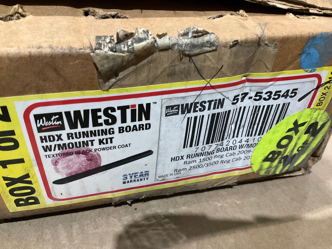 Westin 57-53545 HDX Running Board W/ Mount Kit For 2009-18 Ram Regular Cab