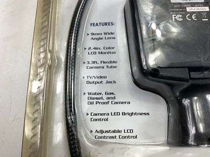 Whistler WIC5000 Waterproof Inspection Camera W/ LED Light, 2.4'' Color Monitor