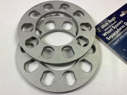 White Knight 106022 Wheel Spacers. 5 Lug, 4.5''-5'' B.C., 5/16'' Thick