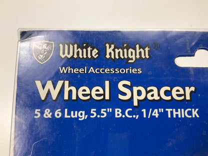 (2) White Knight 106031 Wheel Spacers, 5 & 6 Lug, 5.5'' B.C., 1/4'' Thick