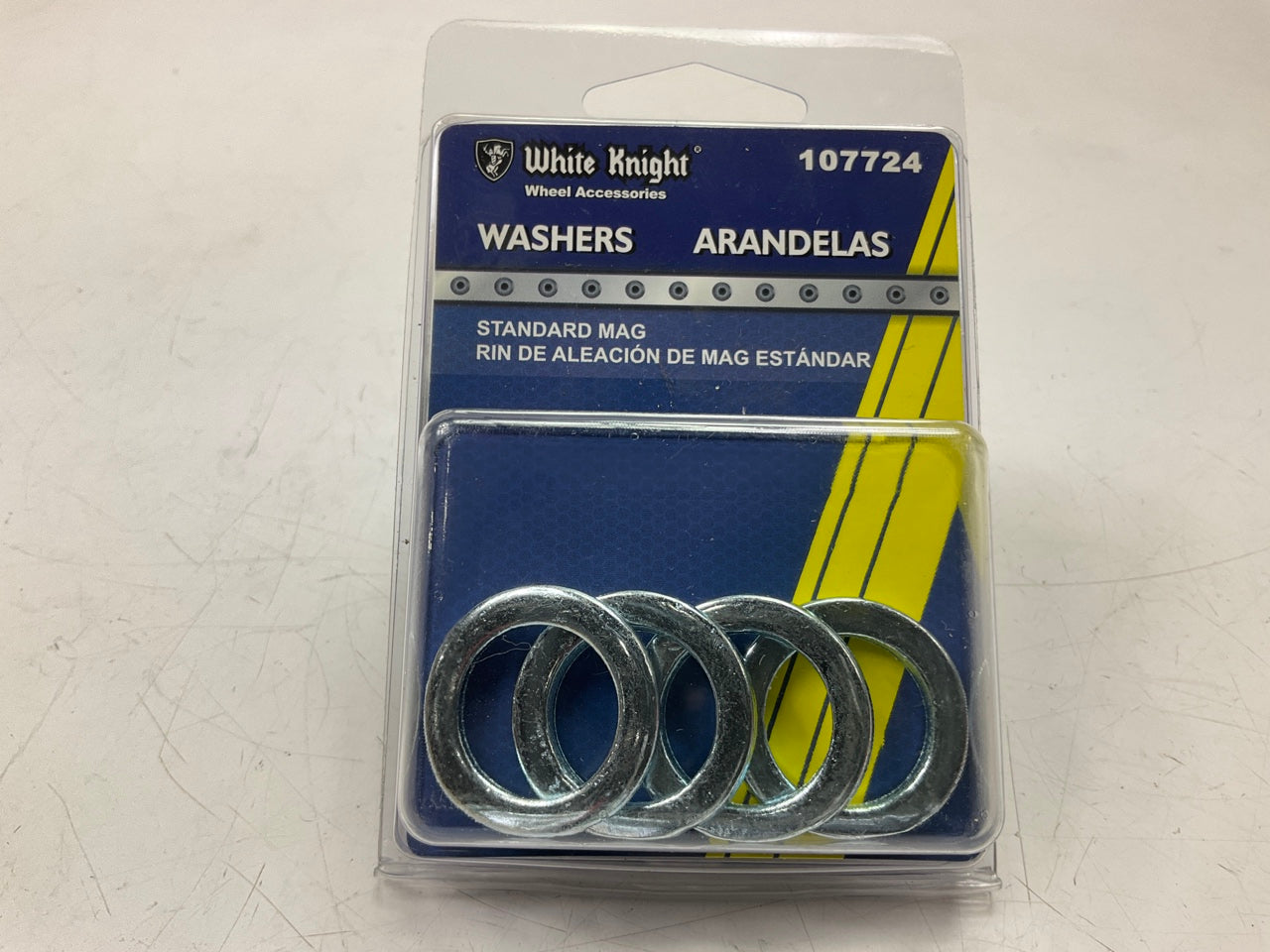 White Knight 107724 Standard Mag Wheel Lug Nut Washers - 4 PACK