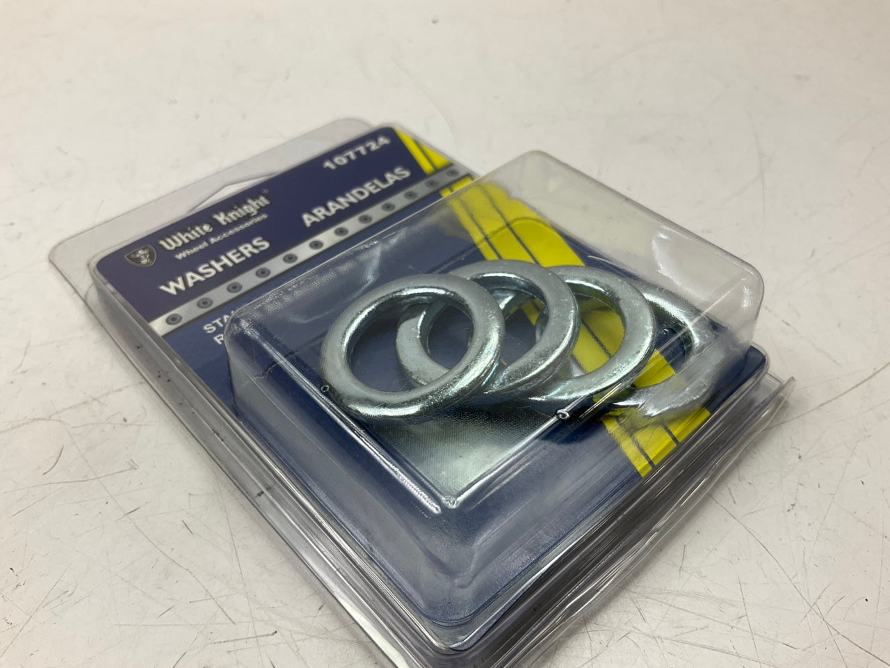 White Knight 107724 Standard Mag Wheel Lug Nut Washers - 4 PACK