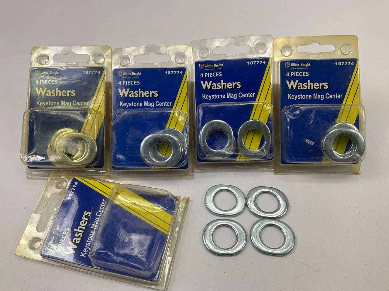 (20) White Knight 107774 Keystone Mag Center Lug Nut Washers