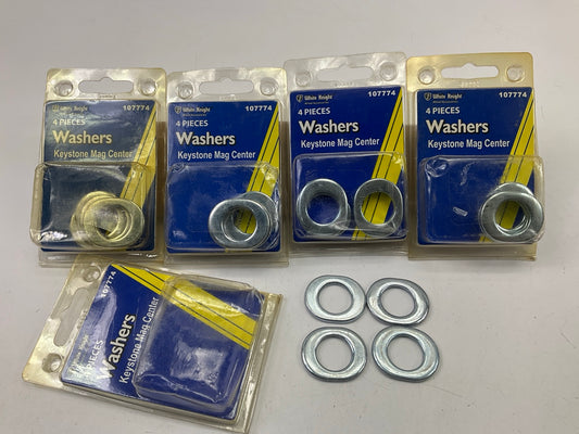 (20) White Knight 107774 Keystone Mag Center Lug Nut Washers