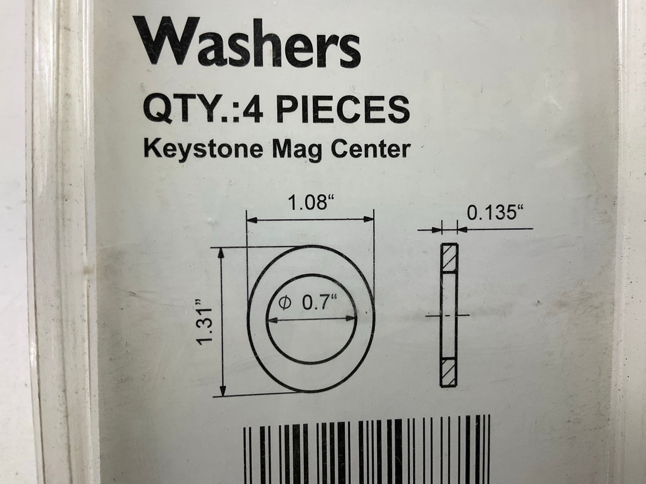 (20) White Knight 107774 Keystone Mag Center Lug Nut Washers