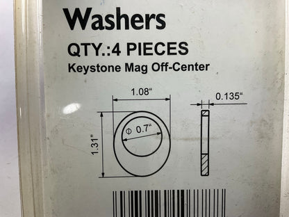 (20) White Knight 107784 Keystone Mag Off-Center Wheel Lug Washers