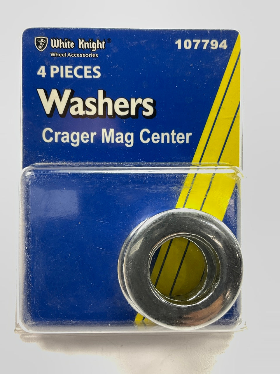 White Knight 107794 Crager Cragar Shank Mag Center Washers - 4 In A Pack