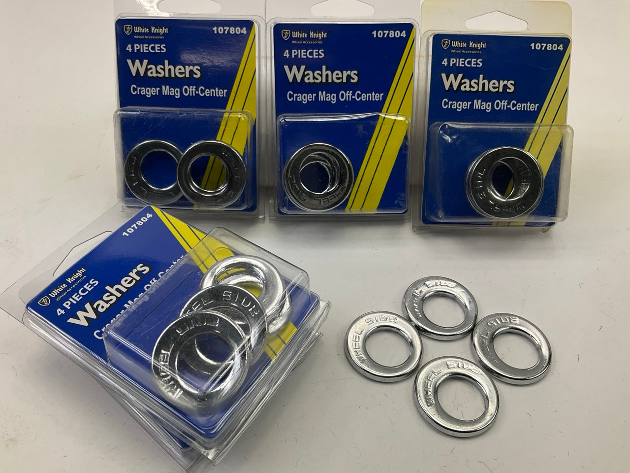 (20) White Knight 107804 Wheel Lug Washers For Crager Mag Off-Center Wheels