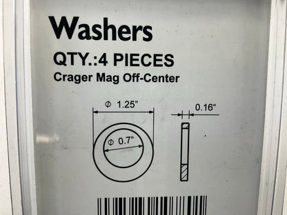 (20) White Knight 107804 Wheel Lug Washers For Crager Mag Off-Center Wheels