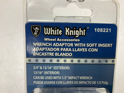 White Knight 108221 Lug Nut Wrench Adapter Soft Insert - 3/4'' & 13/16 (Exterior)