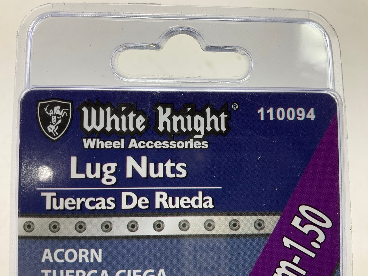 (20) White Knight 110094 Wheel Lug Nuts - 14mm-1.50 Acorn, 13/16'' Hex
