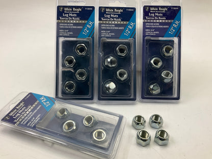 (20) White Knight 113044 Open End Acorn Lug Nuts 1/2'' R.H.,  3/4'' Hex Conical