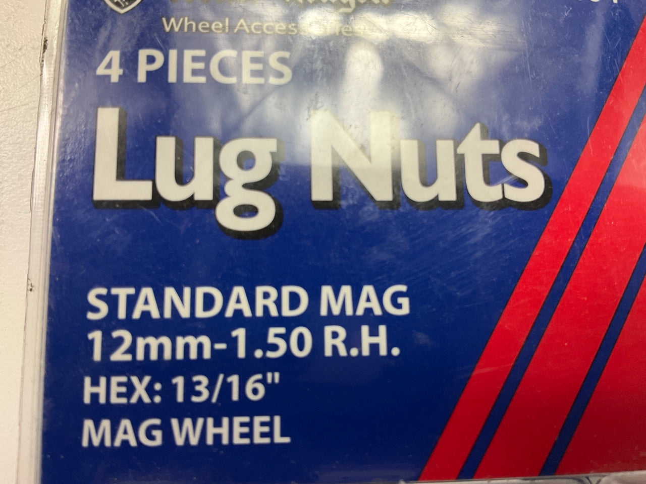 (20) White Knight 117454 Standard Mag Lug Nuts, 12MM-1.50, 13/16'' Hex