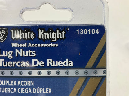 (20) White Knight 130104 Wheel Lug Nuts Duplex Acorn 9/16'' R.H., Hex: 7/8''