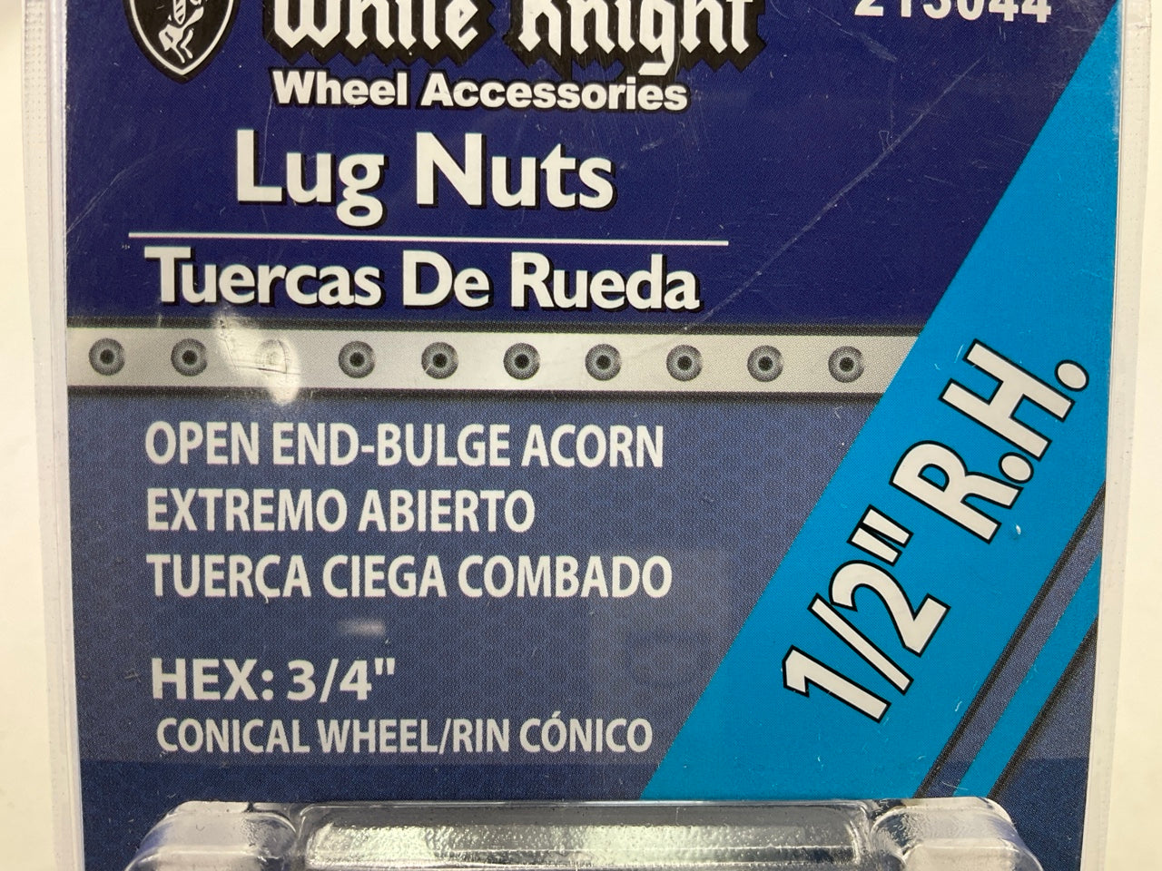 (20) White Knight 213044 Wheel Lug Nuts Open End Bulge Acorn 1/2'' RH, 3/4'' Hex