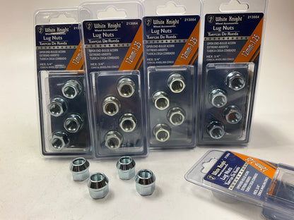(20) White Knight 213064 Wheel Lug Nuts 12mm-1.25 Open End Acorn 3/4'' Hex