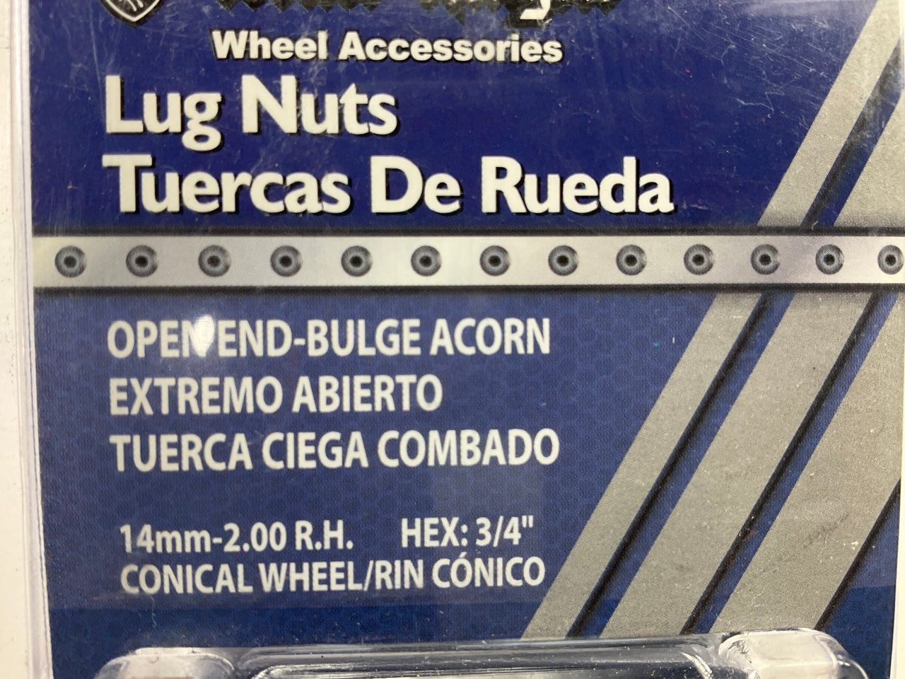 (20) White Knight 213504 Wheel Lug Nuts 14mm X 2.00 Thread Size, 3/4'' Hex