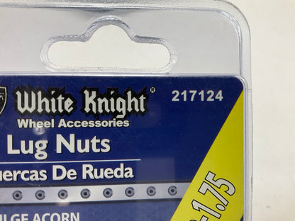 (20) White Knight 217124 Wheel Lug Nuts - 12mm-1.75 Bulge Acorn 3/4'' Hex