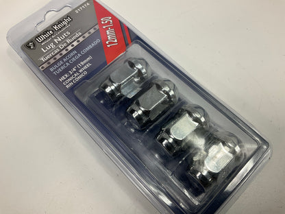White Knight 217174 Wheel Lug Nuts 12mm X 1.50 Thread Size, 3/4'' Hex, 4 Lug Nuts