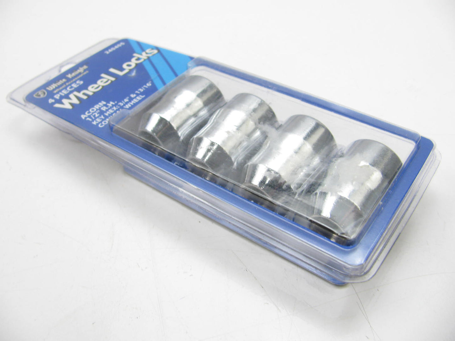 White Knight 240405 Wheel Lock Set Kit - Conical Wheel Acorn 1/2'' R.H. Thread