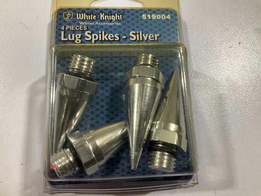 White Knight 519004 Silver Aluminum Spikes For Spike Lug Nuts - 4/Pack