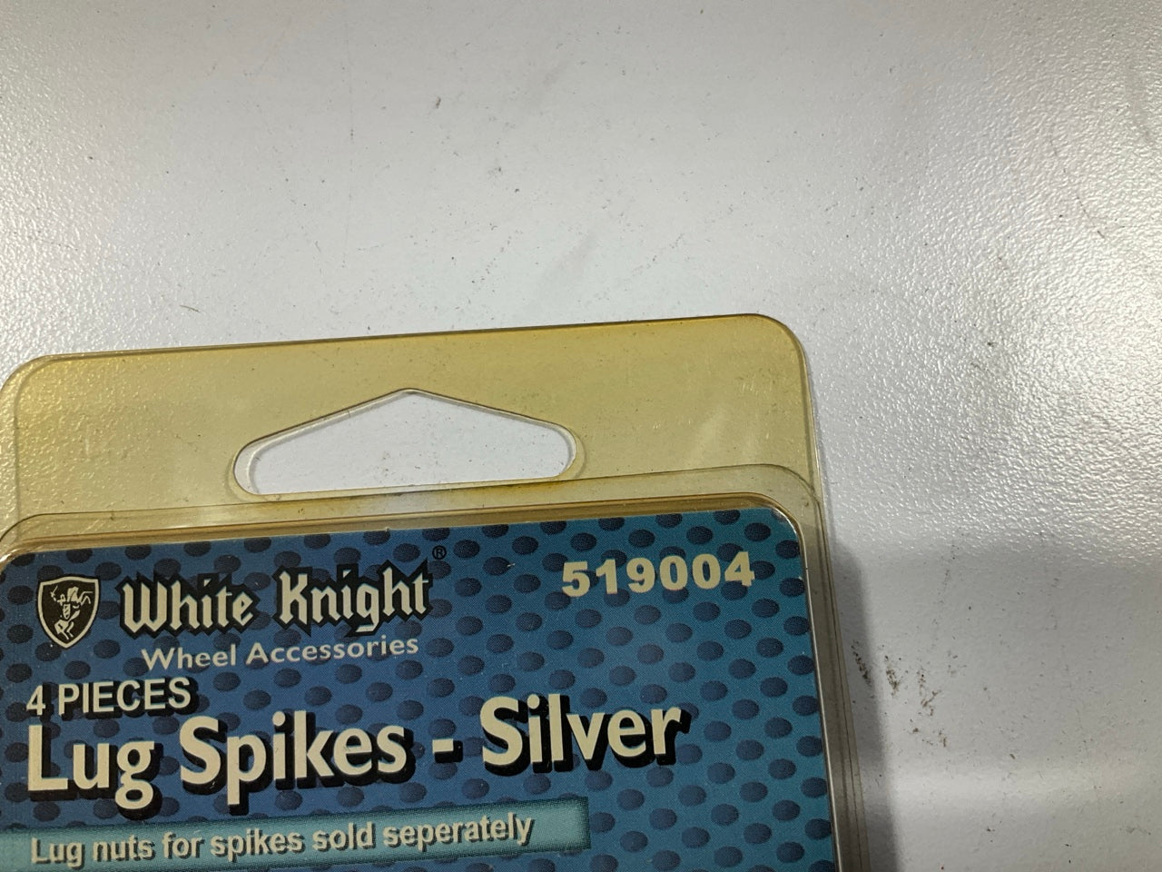 White Knight 519004 Silver Aluminum Spikes For Spike Lug Nuts - 4/Pack