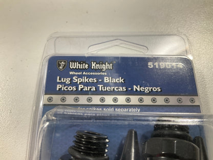 White Knight 519014 Black Aluminum Spikes For Spike Lug Nuts - 4/Pack