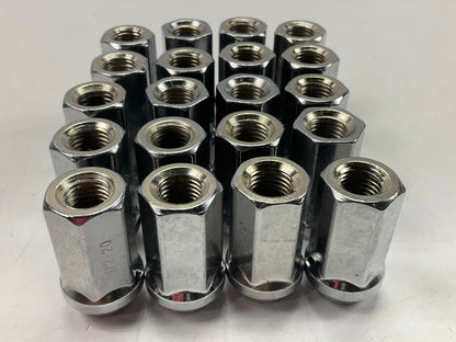 (20) White Knight 519144 Lug Nuts Chrome Bulge Acorn 1/2''-20, 3/4'' Hex